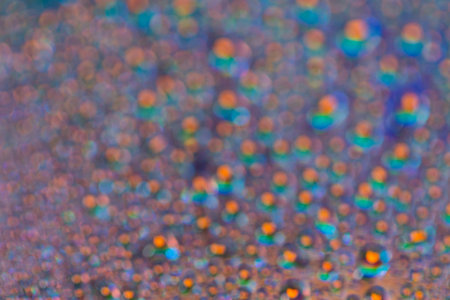 Rainbows boken on blur focus