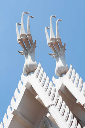 Sculpture at Thai templeの写真素材