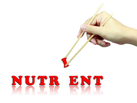man hand with chopsticks nutrientの写真素材