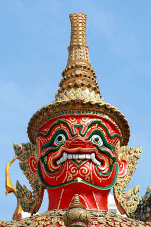 Giant Statue - in Grand Palace Bangkok Thailandの写真素材