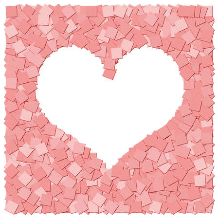 The red heart frame canvas backgroundの写真素材