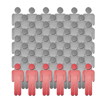 The human organize paper artの写真素材