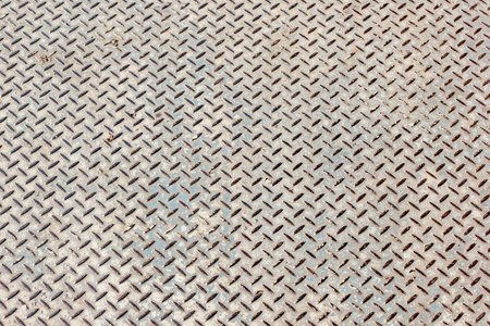 The metal diamond plate backgroundの写真素材