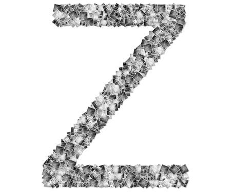 The alphabet 'Z' isolated on white : for creative and design workの写真素材