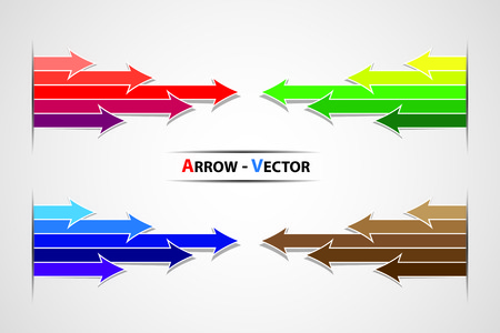 The colorful arrow vector symbolのイラスト素材