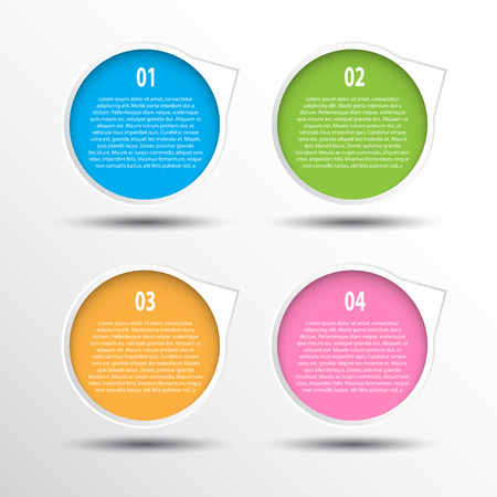 The colorful circle banner for creative workのイラスト素材