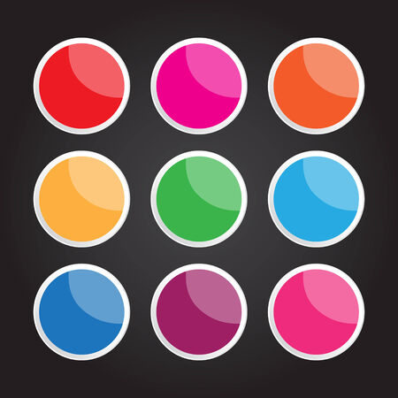 The vector circle button for creative workのイラスト素材