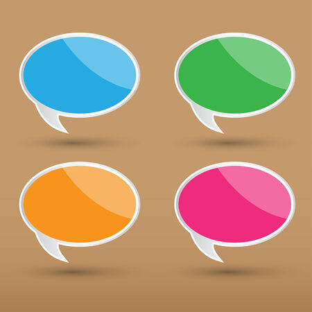 The vector bubble speech for creative workのイラスト素材