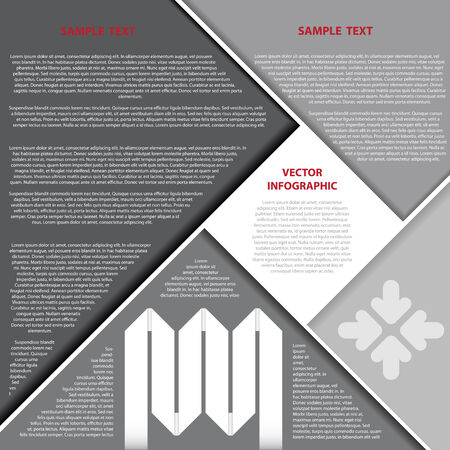 The Vector Illustration, Infographic Background for Creative Workのイラスト素材