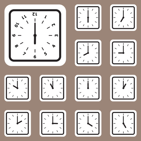 The Vector Illustration, Clock Icon for Creative and Design Workのイラスト素材
