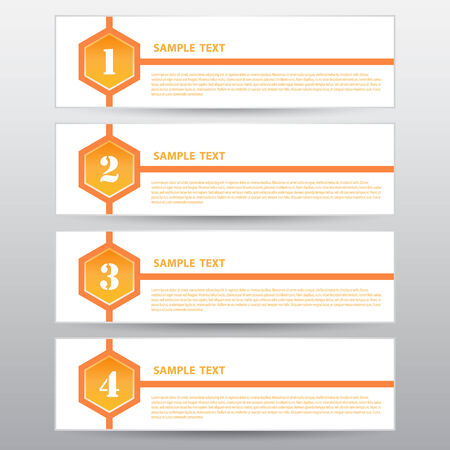 The Template Header Banner for Design Work, Vector Illustrationのイラスト素材