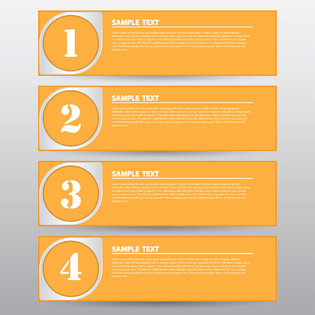 The Template Banner for Design Work, Vector Illustrationのイラスト素材