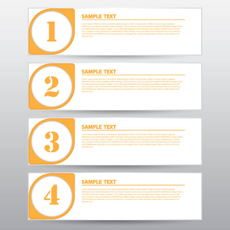 The Template Banner for Design Work, Vector Illustrationのイラスト素材
