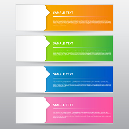 The Banner Template, Vector Workのイラスト素材