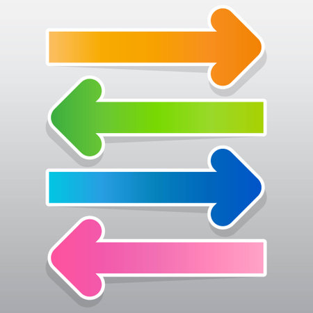 The Arrow Sign Icon, Vector Workのイラスト素材