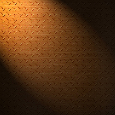 The diamond copper plate surface backgroundの写真素材