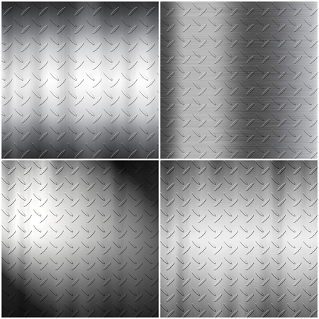 The checker plate background collectionの写真素材
