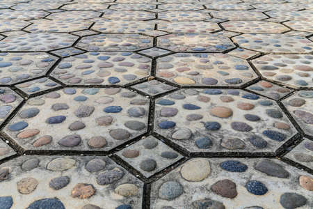 Octagon Bricks And Black Stone Floor