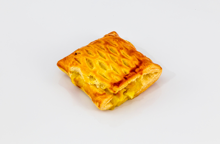 Pie isolated white backgroundの写真素材