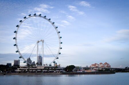 Singapore flyer background.のeditorial素材