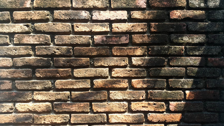 Standard type of brick arranged in a normal pattern.