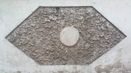 A unique pattern with a circle in the middle was found in Islamic community.の写真素材