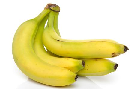Bananas, isolated on whiteの写真素材