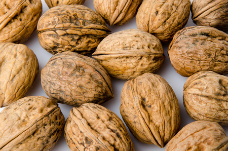 Background of walnuts