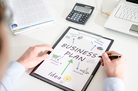 Analysis of a business planの写真素材