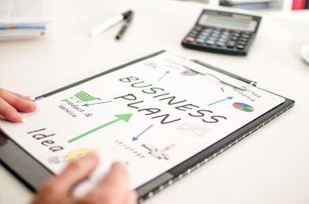 Analysis of a business planの写真素材