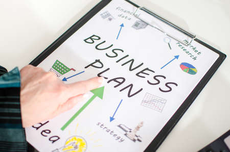 Analysis of a business planの写真素材