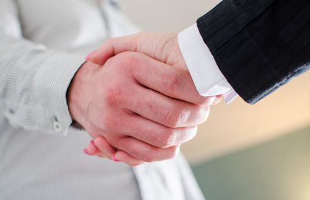 Handshake between business people