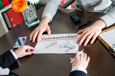 Business people meeting about communication