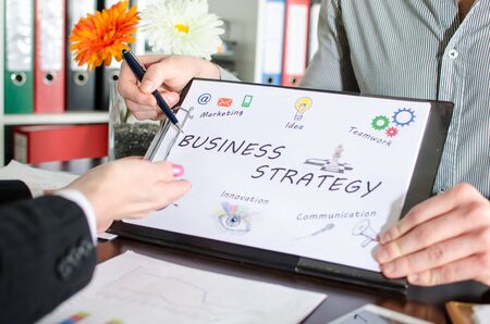 Business people meeting about business strategyの写真素材