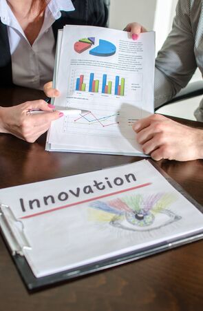 Business people meeting about innovationの写真素材