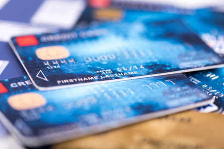 Background of credit cardsの写真素材