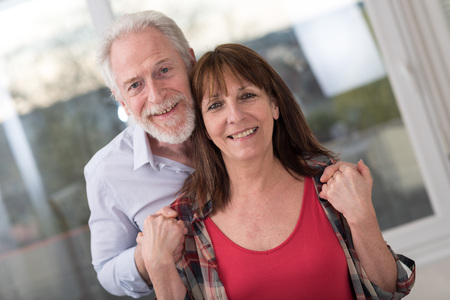 Portrait of a senior couple happy to be togetherの写真素材