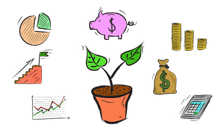 Illustration of an investment conceptの写真素材