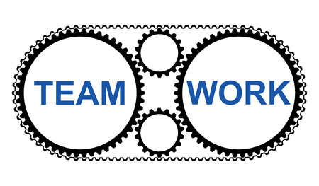 Illustration of a teamwork conceptの写真素材