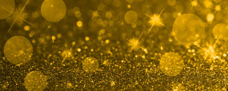 Abstract Merry Christmas card on yellow background