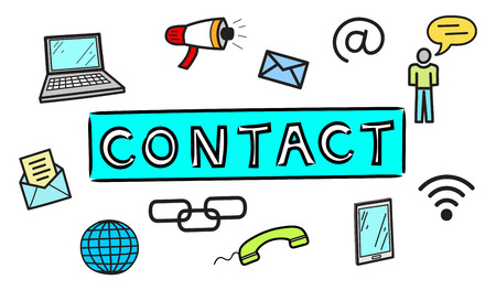 Illustration of a contact conceptの写真素材
