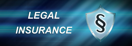 Illustration of a legal insurance concept