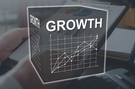 Growth concept illustrated by a picture on backgroundの写真素材