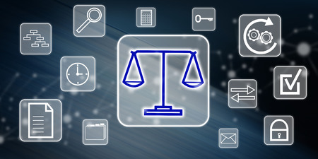 Illustration of a business compliance conceptの写真素材