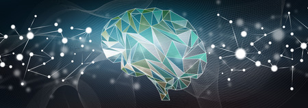 Illustration of an intelligence conceptの写真素材