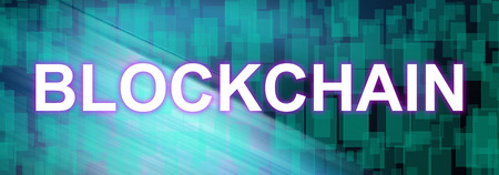 Illustration of a blockchain concept
