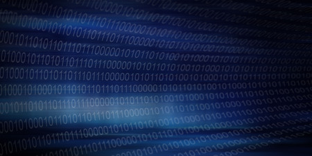 Abstract technology background of binary code tunnelの写真素材