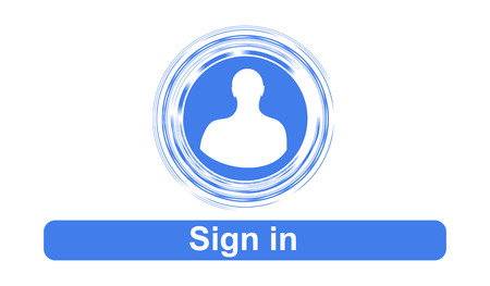 Illustration of a sign in concept