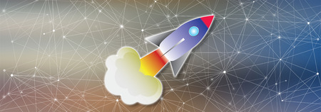 Illustration of a startup concept