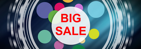 Illustration of a big sale conceptの写真素材